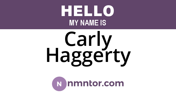 Carly Haggerty