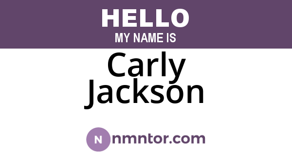 Carly Jackson