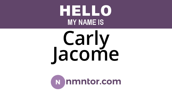 Carly Jacome