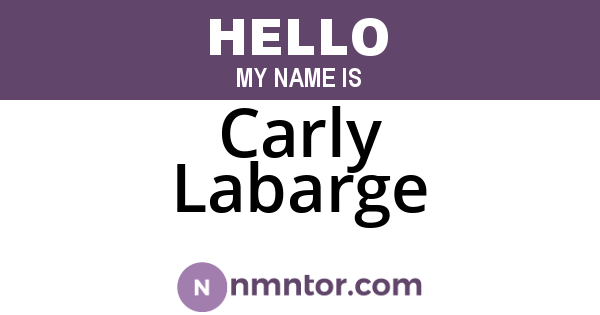 Carly Labarge
