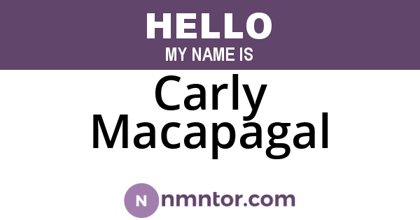 Carly Macapagal