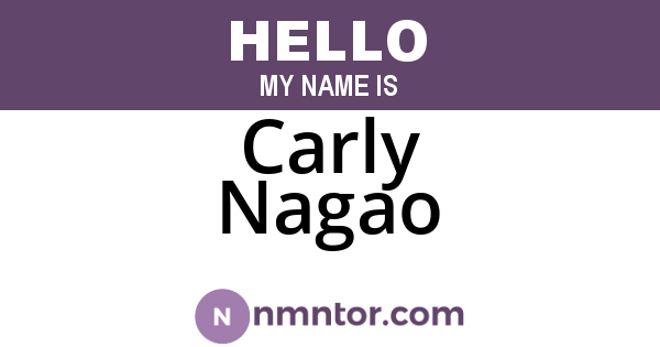 Carly Nagao