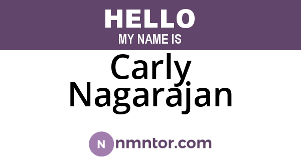 Carly Nagarajan