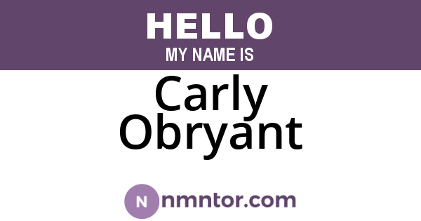 Carly Obryant