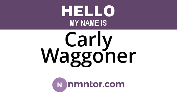 Carly Waggoner