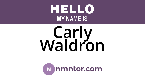 Carly Waldron