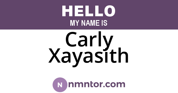 Carly Xayasith