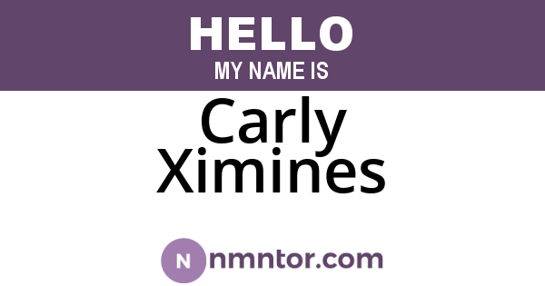 Carly Ximines