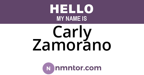 Carly Zamorano