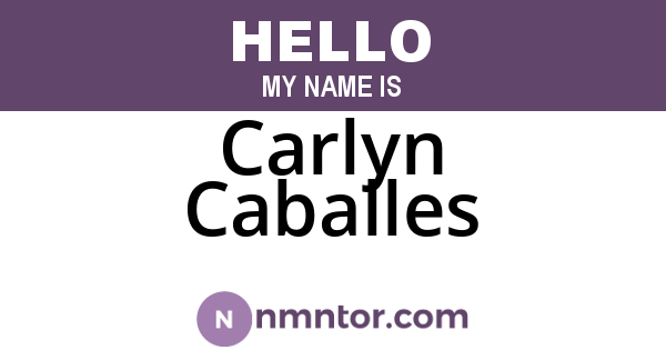 Carlyn Caballes