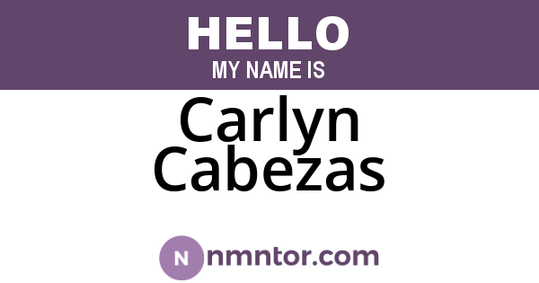 Carlyn Cabezas