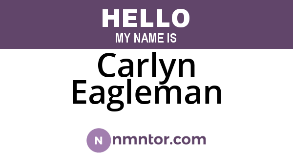 Carlyn Eagleman