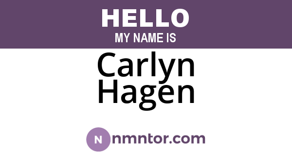 Carlyn Hagen