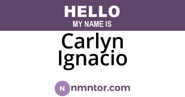 Carlyn Ignacio