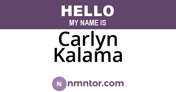 Carlyn Kalama
