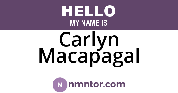 Carlyn Macapagal
