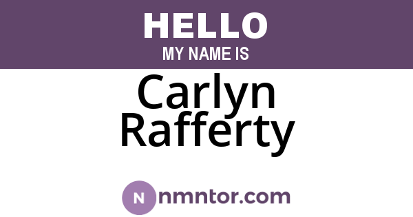 Carlyn Rafferty