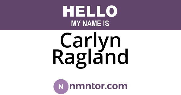 Carlyn Ragland
