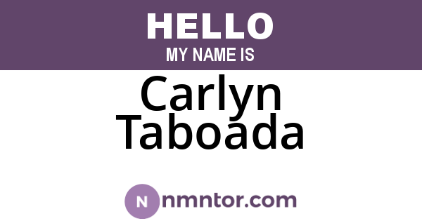 Carlyn Taboada