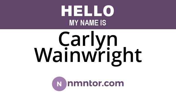 Carlyn Wainwright