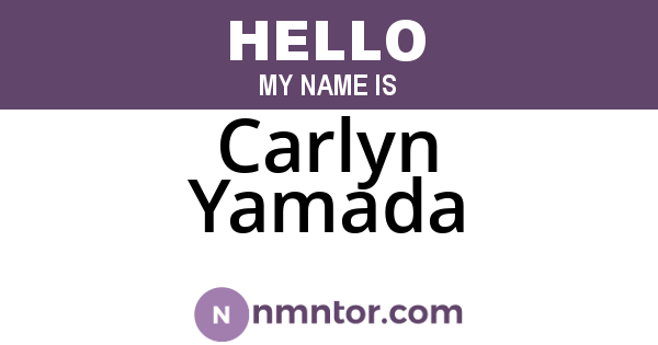 Carlyn Yamada