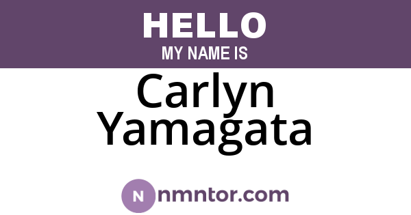 Carlyn Yamagata