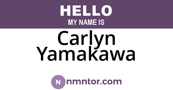 Carlyn Yamakawa