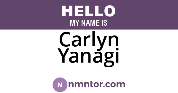 Carlyn Yanagi