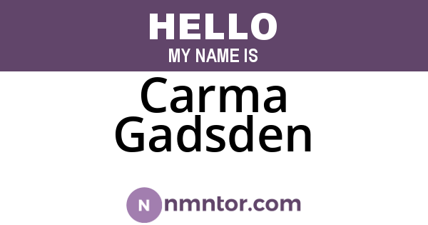 Carma Gadsden