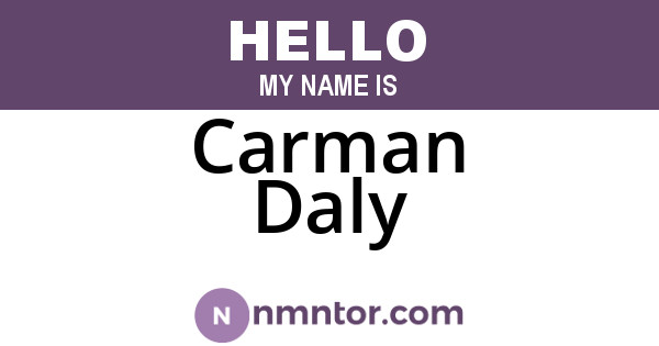 Carman Daly
