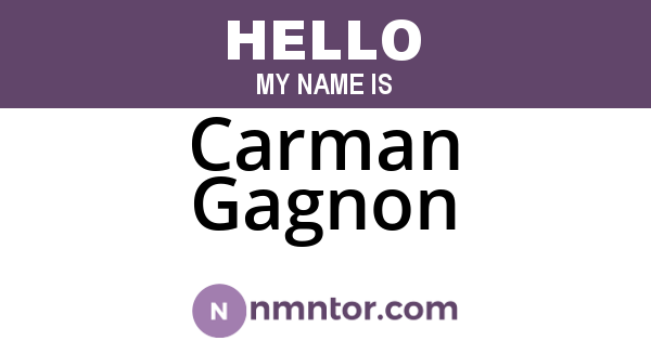 Carman Gagnon