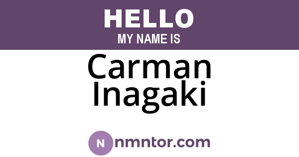Carman Inagaki