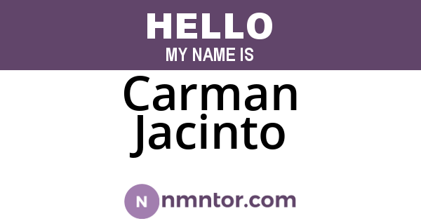 Carman Jacinto