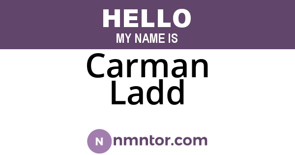 Carman Ladd