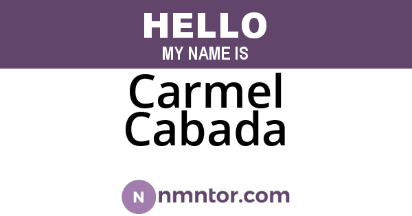 Carmel Cabada