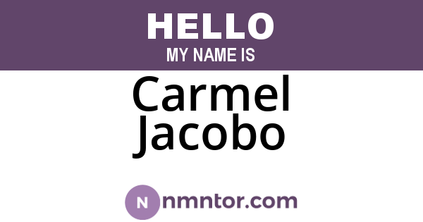 Carmel Jacobo
