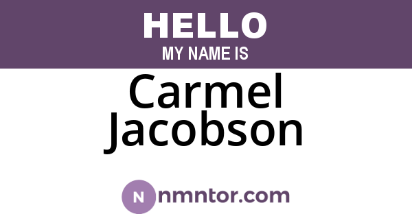 Carmel Jacobson