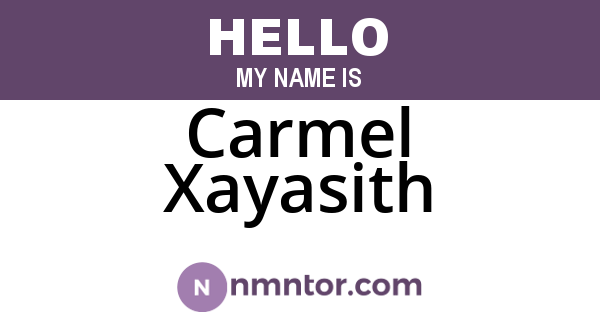 Carmel Xayasith