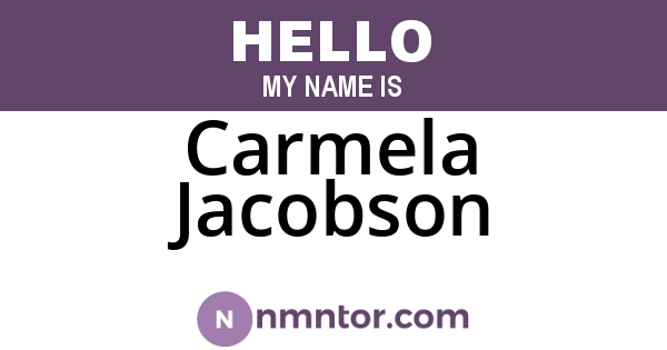 Carmela Jacobson