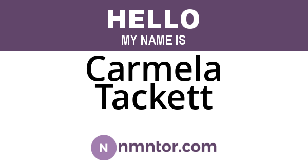 Carmela Tackett