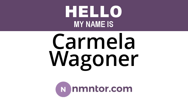 Carmela Wagoner