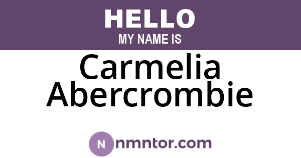 Carmelia Abercrombie