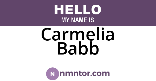 Carmelia Babb