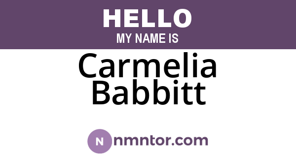 Carmelia Babbitt
