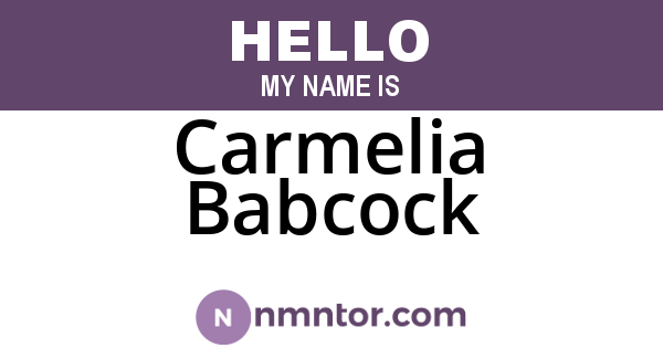 Carmelia Babcock