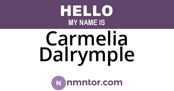 Carmelia Dalrymple