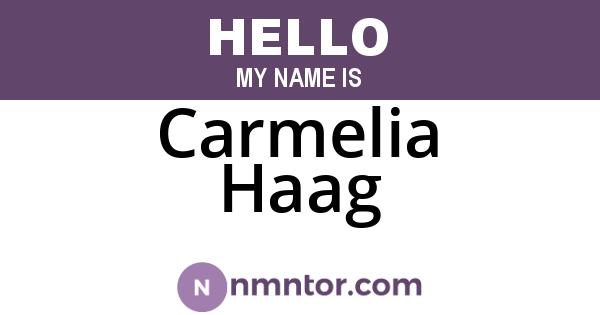 Carmelia Haag