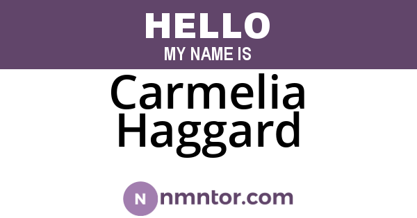 Carmelia Haggard