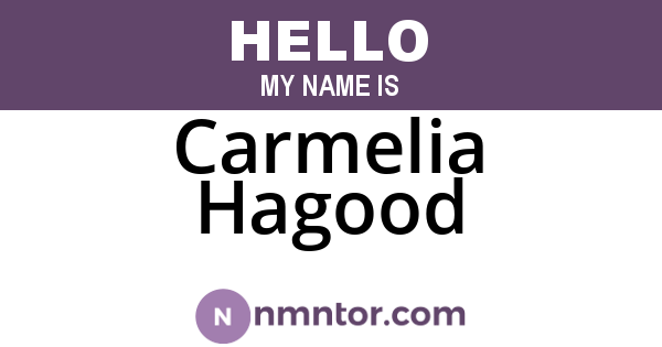 Carmelia Hagood