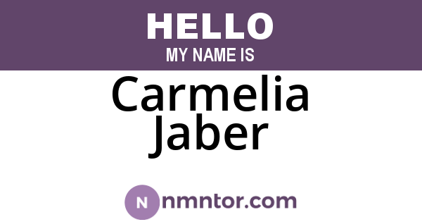 Carmelia Jaber